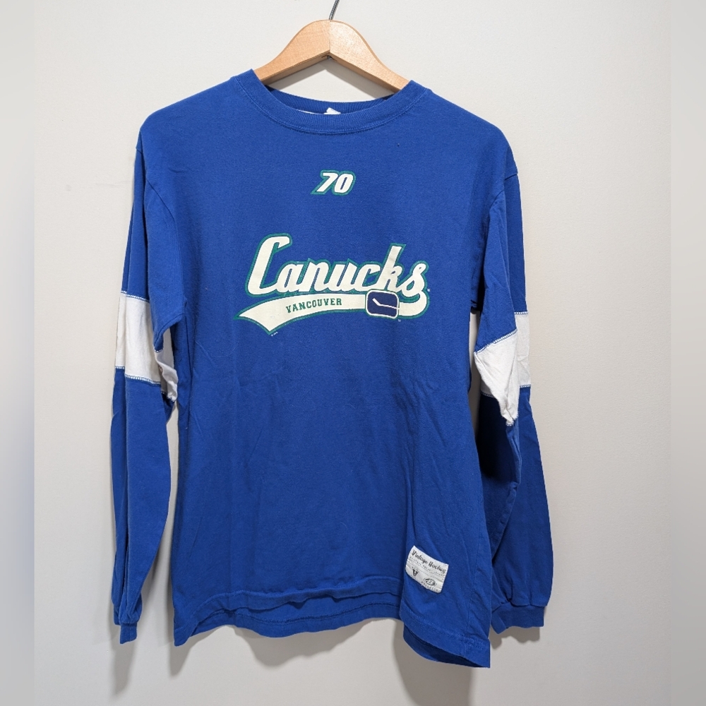 Vancouver Canucks Long Sleeve Vintage Rare Shirt